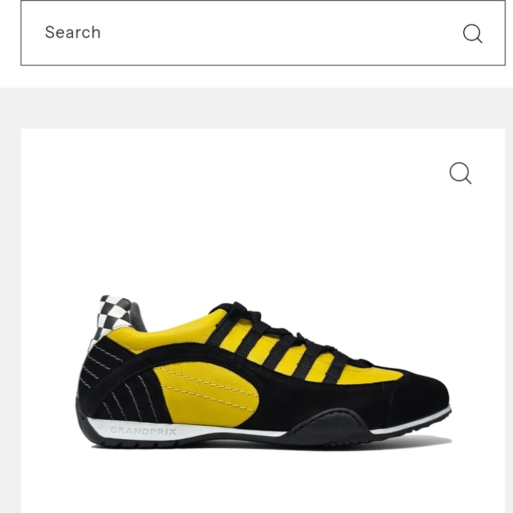 GrandPrix Original USA Yellow and Black Men's Sneakers NWOT - Picture 4 of 9